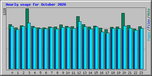 Hourly usage for October 2026
