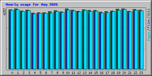 Hourly usage for May 2026